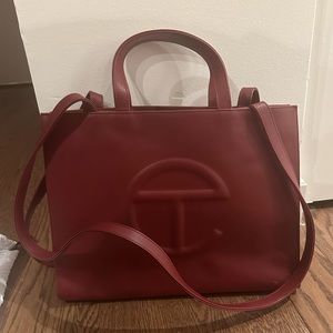 Medium Oxblood Telfar Shopping Bag